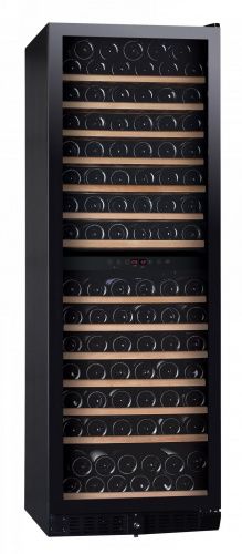 Двухзонный винный шкаф Dunavox DX-166.428DBK